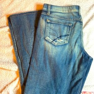 Distressed BKE Recruit Jeans Sz 34 x 33 1/2 long Bootcut